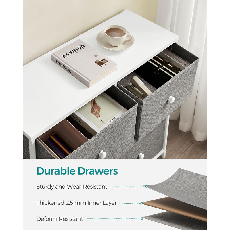 Songmics Fabric Chest of 6 Drawers