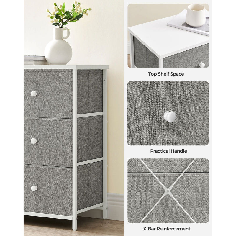 Songmics Fabric Chest of 6 Drawers