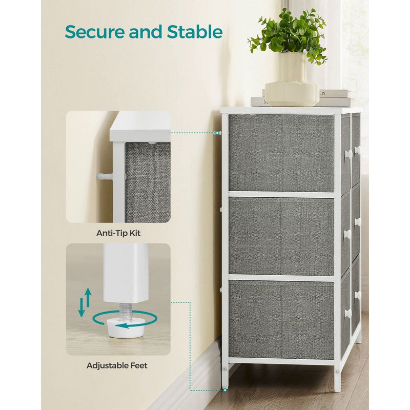 Songmics Fabric Chest of 6 Drawers