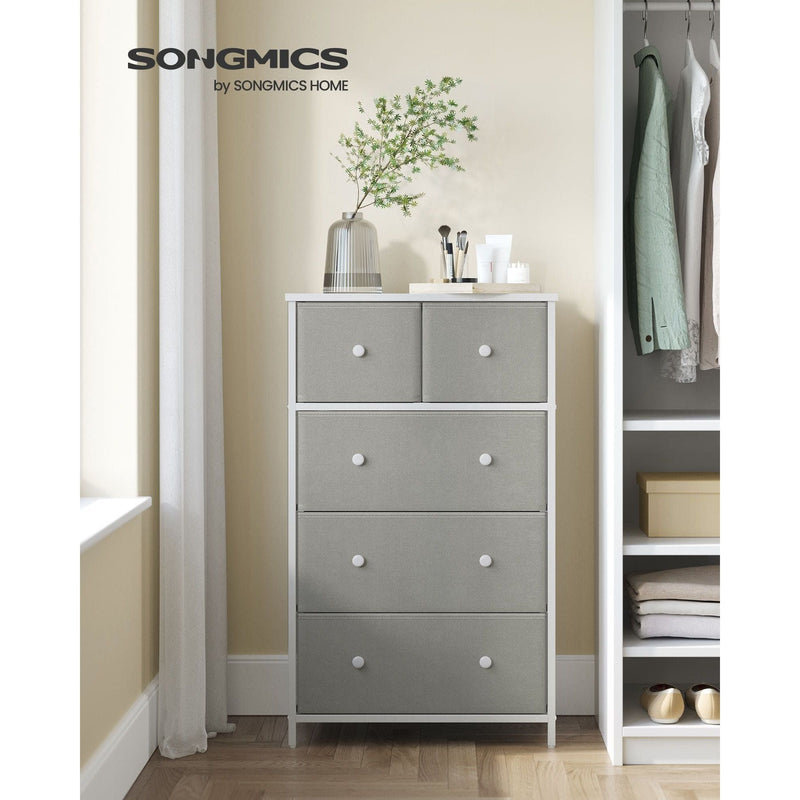 5 Drawer Chest of Fabric Drawers by Songmics