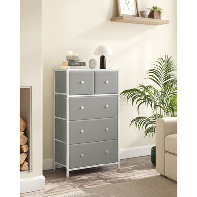 5 Drawer Chest of Fabric Drawers by Songmics Songmics