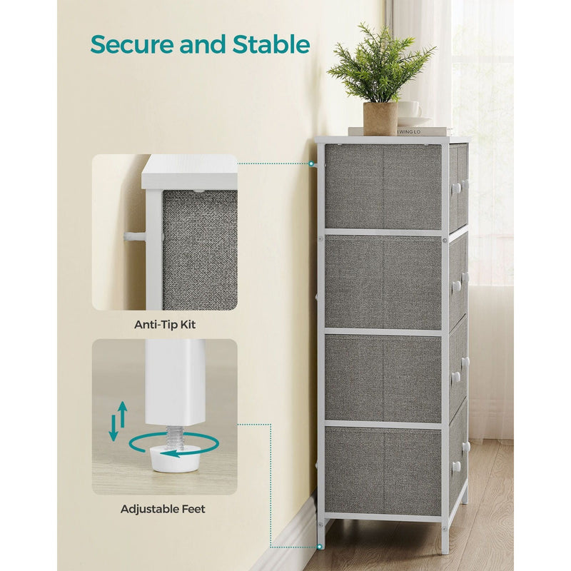 5 Drawer Chest of Fabric Drawers by Songmics