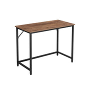 Vasagle Small Home Office Desk, Hazelnut Brown, Black