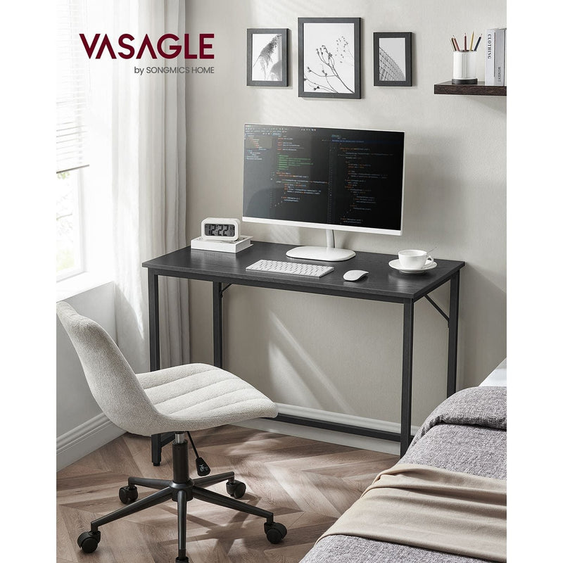 Vasagle Small Home Office Desk 100cm, Black