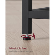 Vasagle Small Home Office Desk 100cm, Black