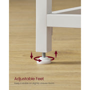 Vasagle Small White Desk 100cm For Home Office or Study Area