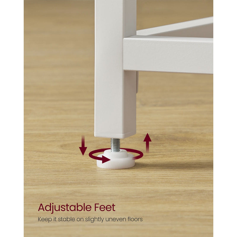 Vasagle Small White Desk 100cm For Home Office or Study Area