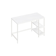Vasagle White 120cm Desk With Storage For Home Office