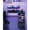 Vasagle Black L Shaped Corner Computer Desk For Home Office