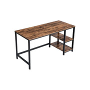 Vasagle Industrial Home Office Desk With Shelves 140cm Wide