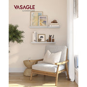 Vasagle White Floating Wall Shelf 20x80x3cm