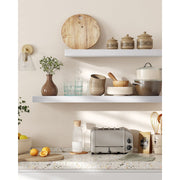 Vasagle White Floating Wall Shelf 20x80x3cm