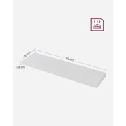 Vasagle White Floating Wall Shelf 20x80x3cm