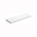 White Floating Wall Shelf by Vasagle - 60cm wide, holds up to 15kg, easy to install, perfect for any room in your house