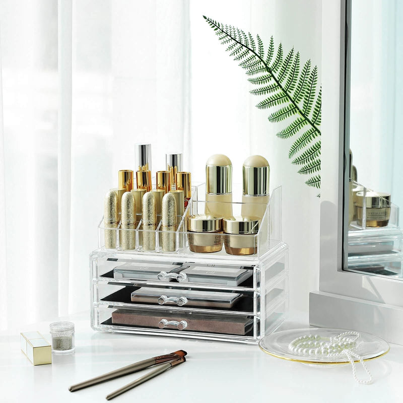 Acrylic Dressing Table Makeup Organiser Songmics