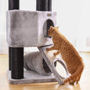 Feandrea Large Tower Cat Tree, Light Grey