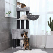 Feandrea Large Tower Cat Tree, Light Grey