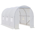 Large Tunnel Greenhouse, Steel Frame, Walk-in, 3.5x2x2m Outsunny