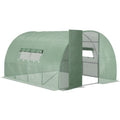 Large Walk in Tunnel Greenhouse, Steel Frame, 4x3m Outsunny