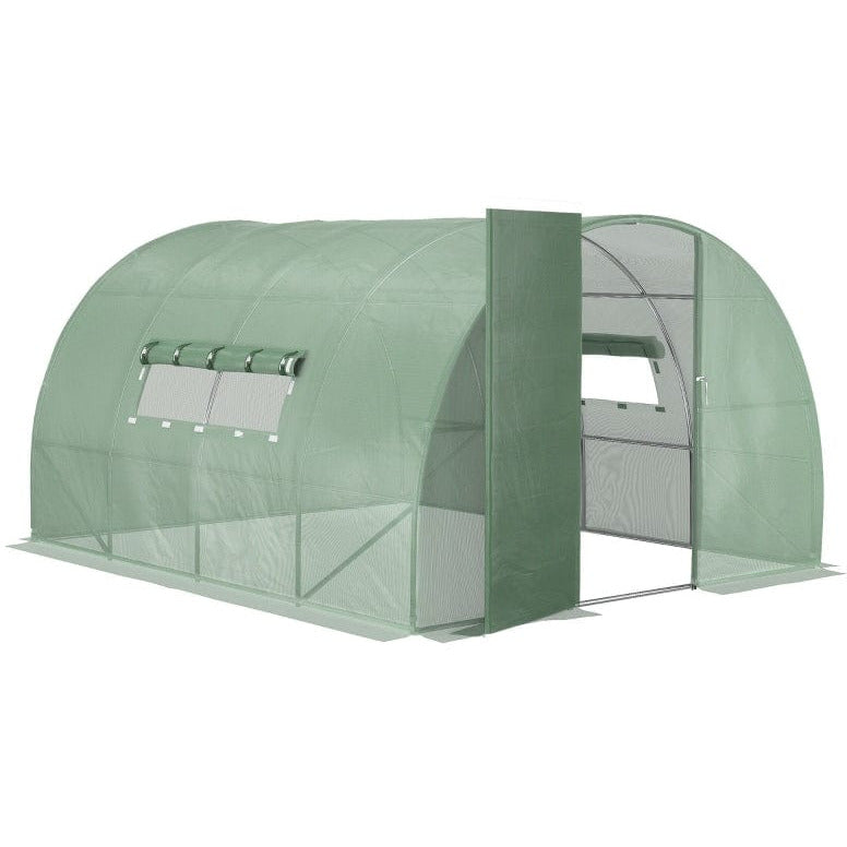 Large Walk in Tunnel Greenhouse, Steel Frame, 4x3m