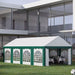 White and Green Party Tent 8x4m 