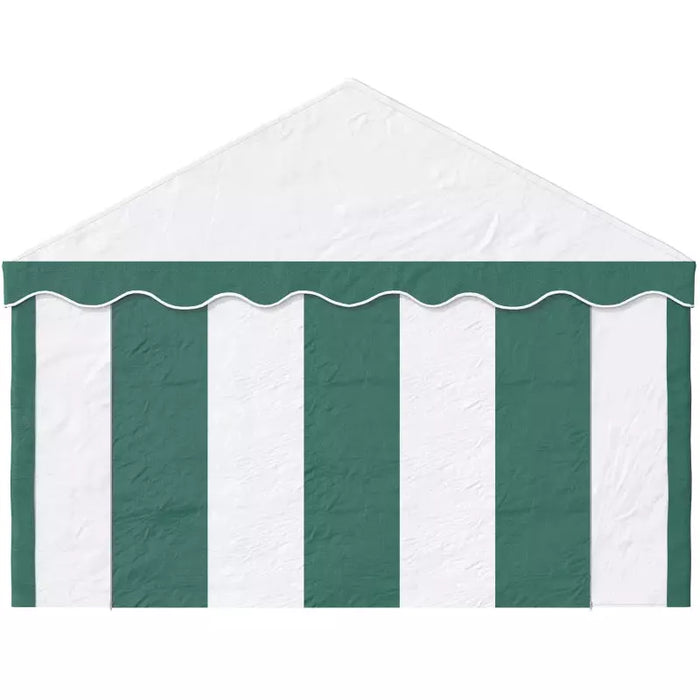 Green and White Party Tent With Church Windows