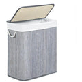 Bamboo Laundry Basket with Lid SONGMICS