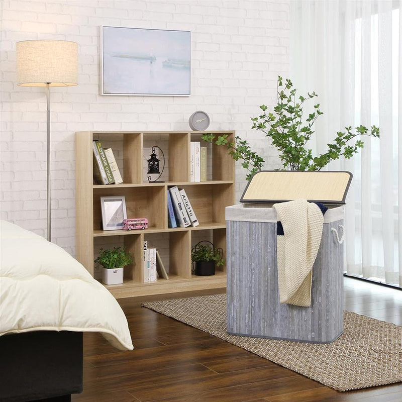 Bamboo Laundry Basket with Lid