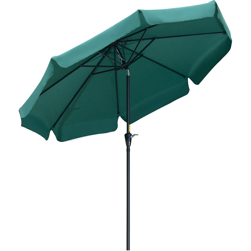 2.5m Tilting Parasol - Scalloped Edge, Vented Top
