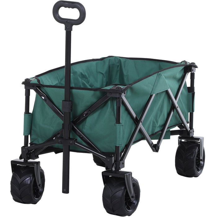 Folding Trolley For Beach, Garden, Camping, Green