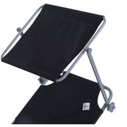 Folding Sun Lounger With Canopy Outsunny