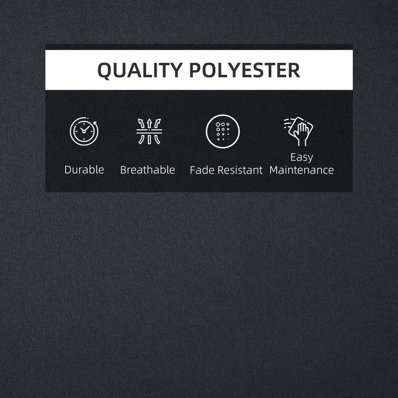 Black Sun Lounger Replacement Cushion