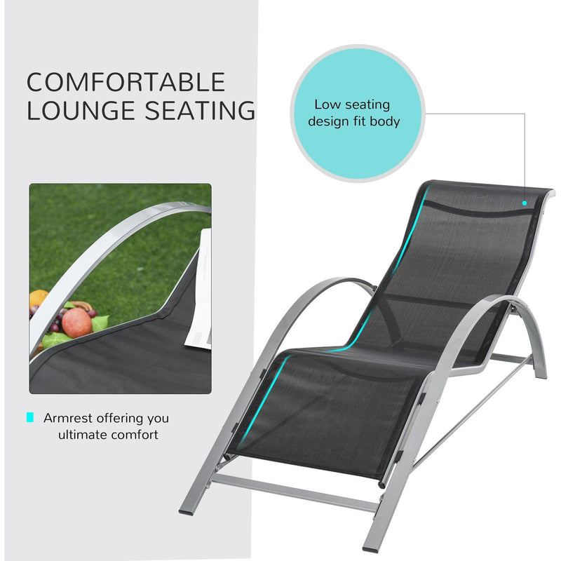 3-Piece Sun Loungers With Table