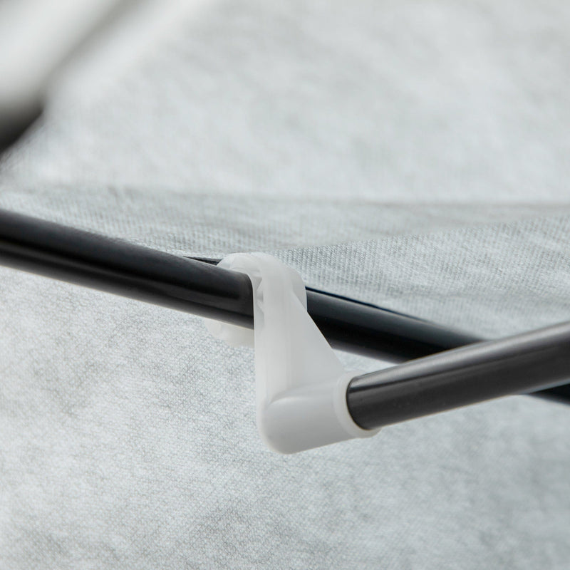 Light Grey 6-Shelf Foldable Fabric Wardrobe