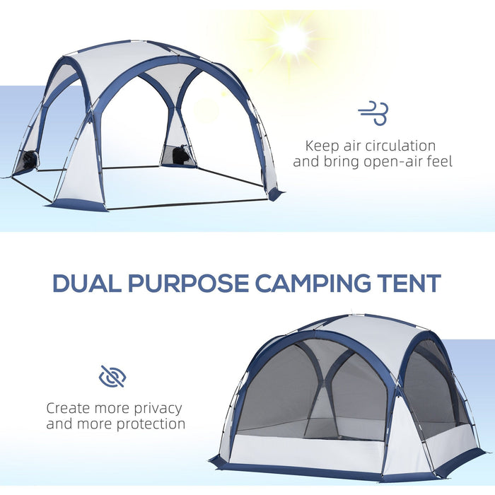 Dome Tent 6 Person, Easy Setup, Zipped Doors, Carry Bag