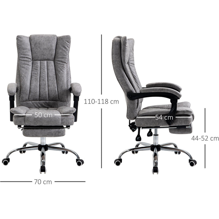 Reclining Executive Desk Chair, Grey