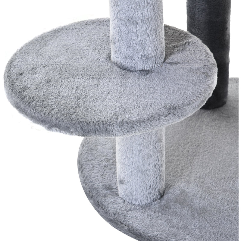 3-Tier Cat Activity Tree, Scratching Posts, Ear Perch, Toys
