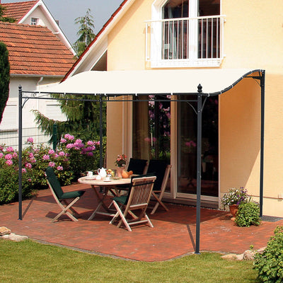 3x3m Elegant Metal Pergola Canopy Outsunny