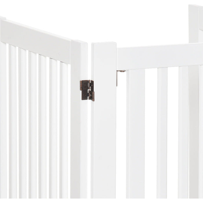 No Screw Pet Gate, Wooden, Freestanding, 155 x 76cm, White