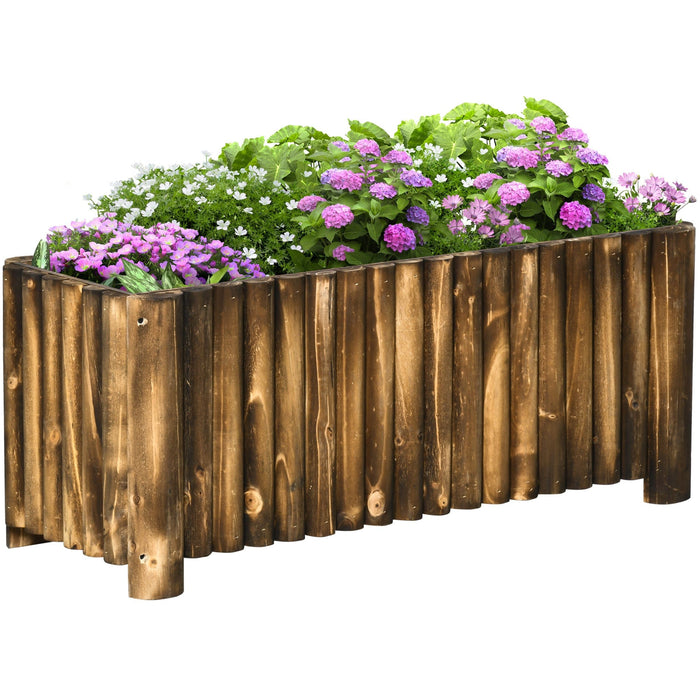 4ft Raised Wooden Flower Beds