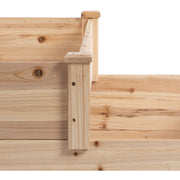 3 Tier Raised Wooden Garden Bed, 124x124 cm Outsunny
