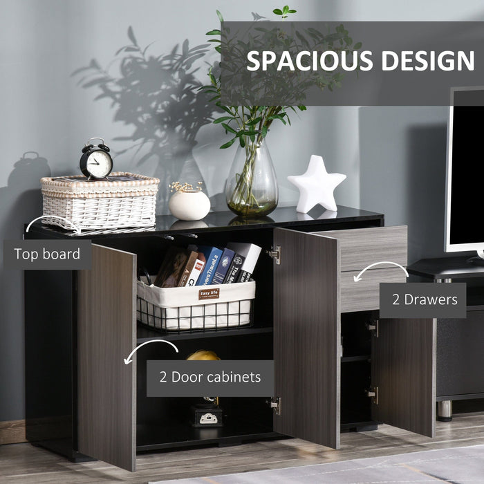 Modern Storage Cabinet For Living Room, L117 x W36 x H74cm