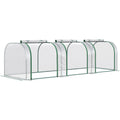 PVC Tunnel Greenhouse 295x100x80cm Clear Outsunny