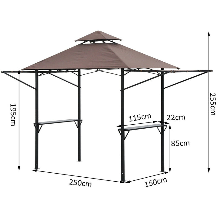 BBQ Gazebo With Shevles, Coffee