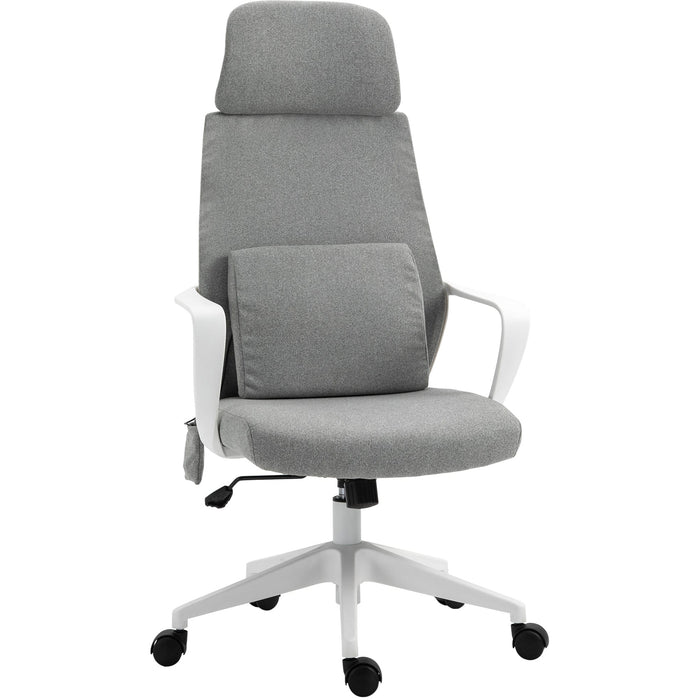 2-Point Lumbar Support Office Chair Grey