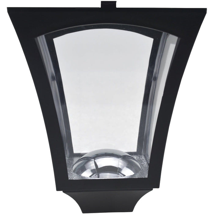 Solar Garden Lamp Post, IP44, Black