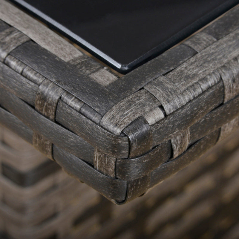 Outdoor Dining Set For 8, Corner Sofa With Footstools