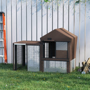 Brown Rabbit Hutch Cage Cover Pawhut