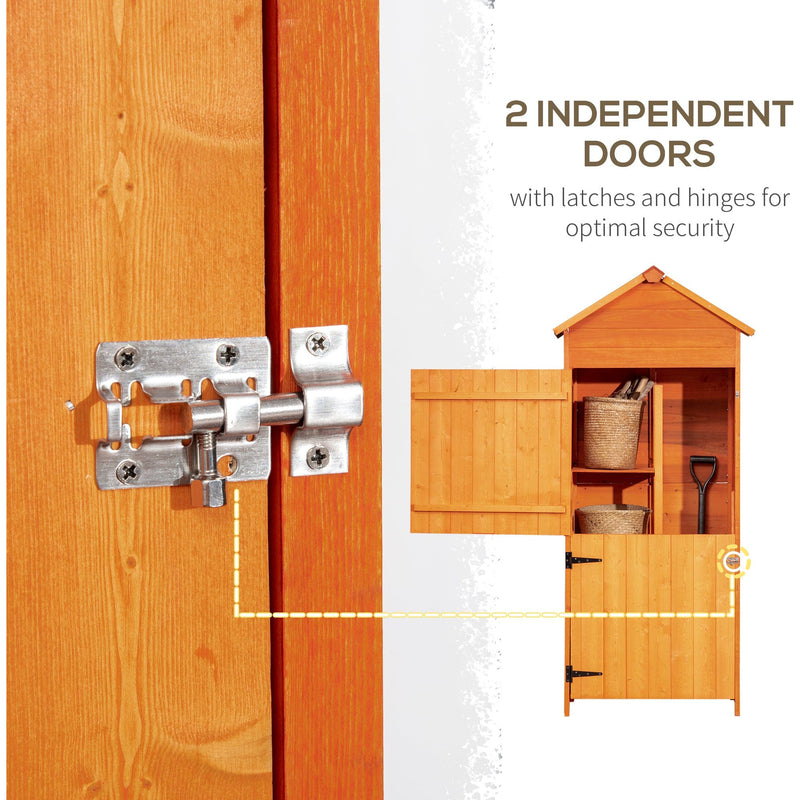 Wooden Sentry Shed For Smaller Spaces