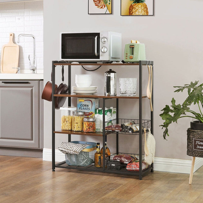 Vasagle Industrial Style Kitchen Storage Shelves - Keep your kitchen safe and organised